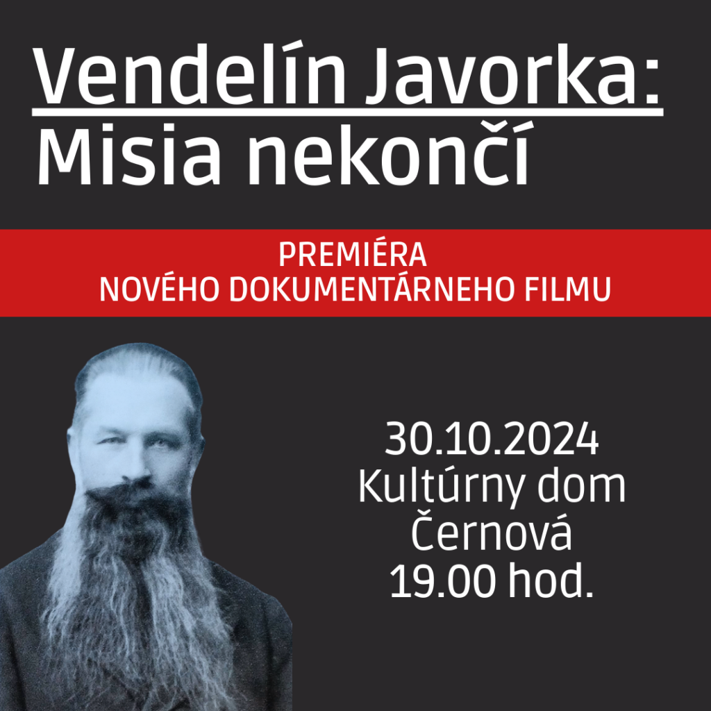 Vendelín Javorka, Černová, film, dokumentárny film