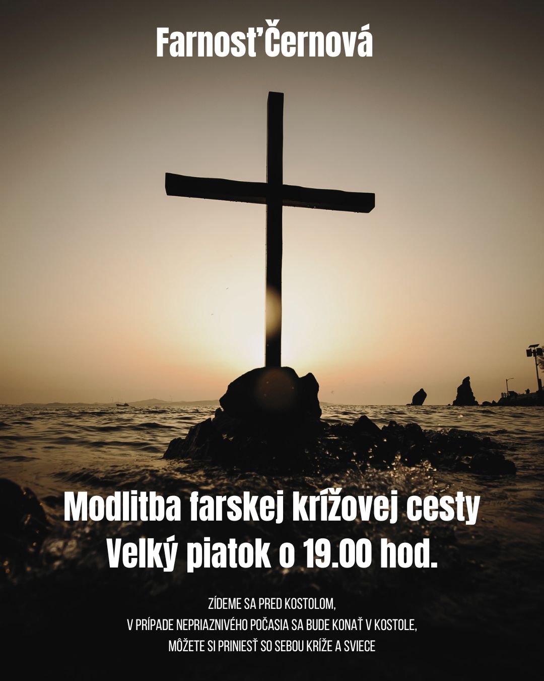 krížová cesta Černová Veľký Piatok